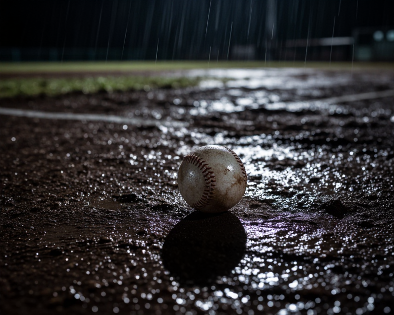 Symbolic Baseball in Noir Style