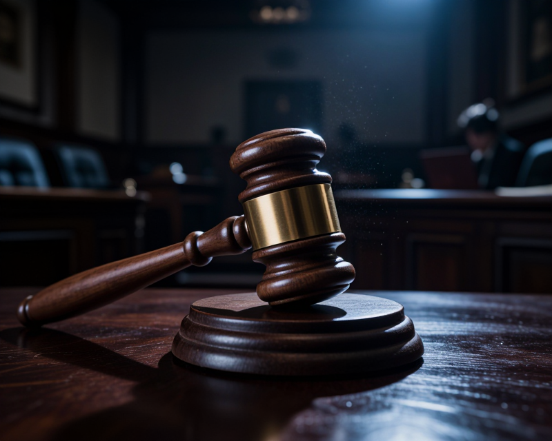 Symbolic Gavel in Shadow
