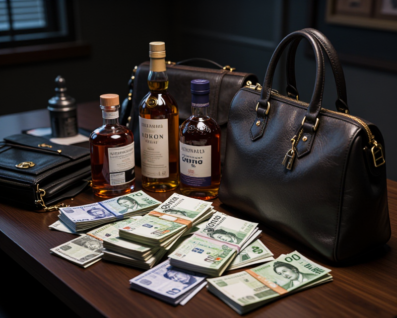 Seized Luxury Assets in Noir Style