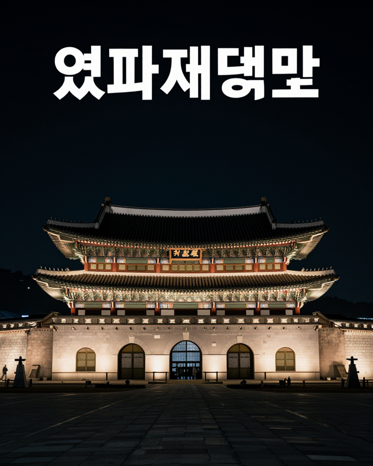 Gwanghwamun Night Atmosphere