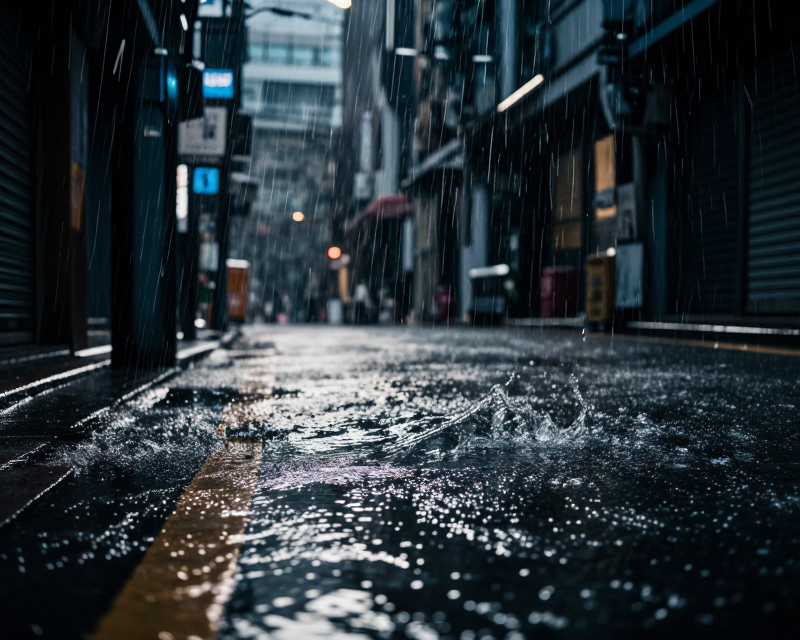 Heavy Monsoon Rain in Seoul